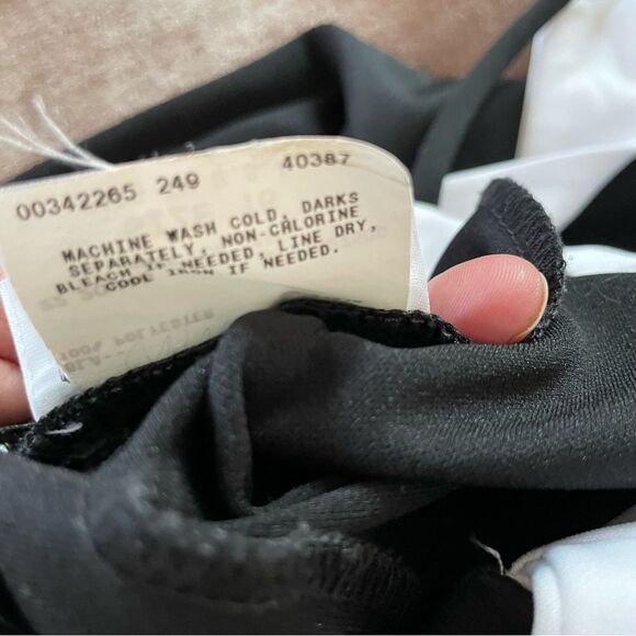 Amy Byer Cream Sheath Mini Dress Spaghetti Strap LBD Size 16 Youth - Picture 12 of 12